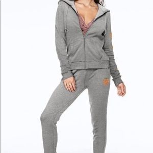 VS Pink Bling Sequin Jacket Jogger Sweatsuit Set